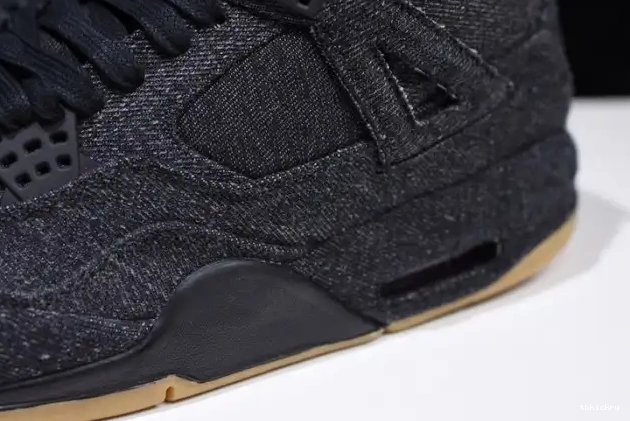 Rep TBK Air Jordan x 'black' Levi's 4 AO2571-001 0501